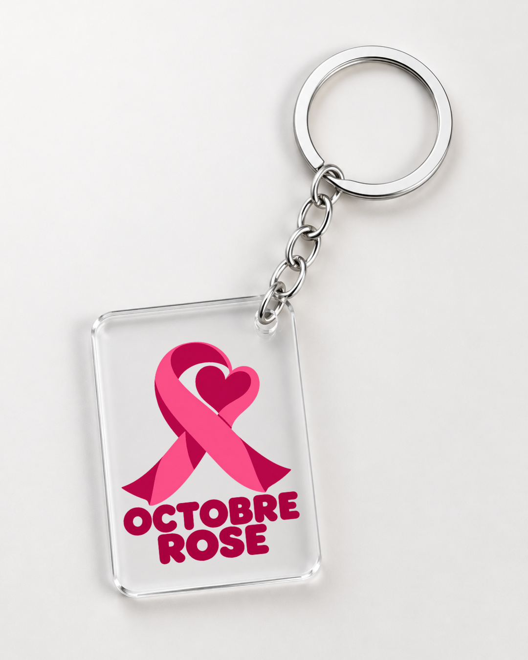 porte clé Octobre Rose pour entreprise