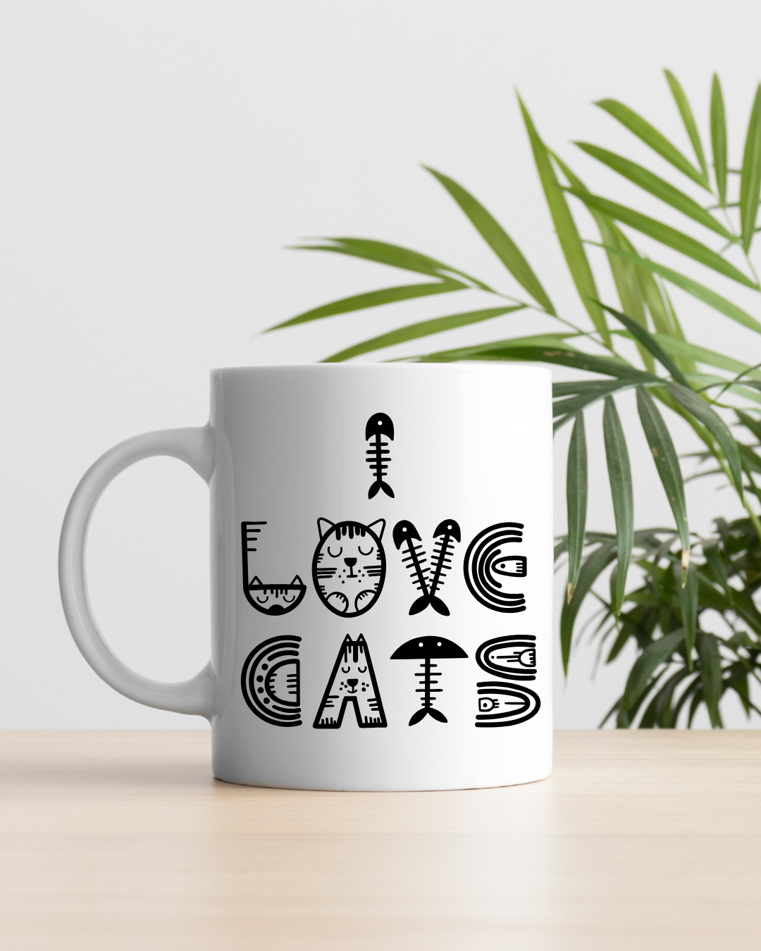 mug I love cat