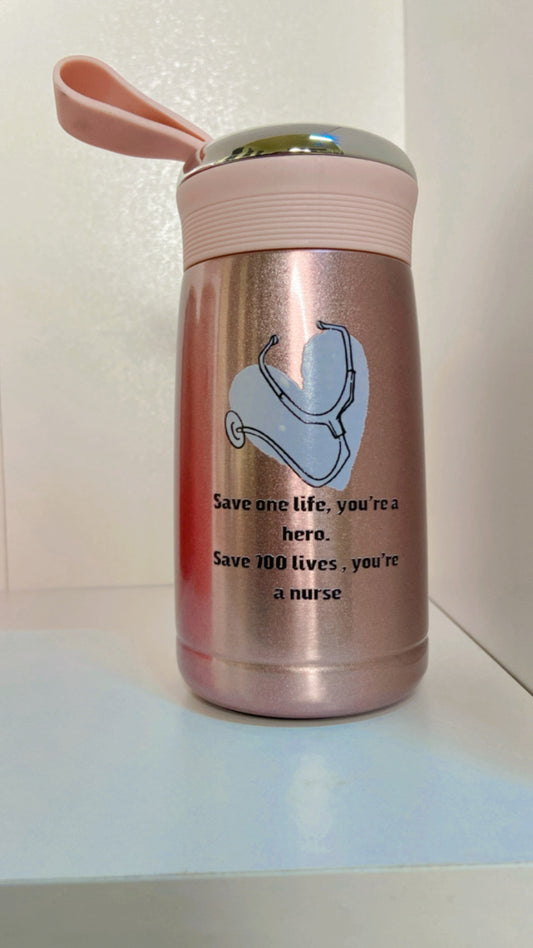 Thermos isotherme rose nurse