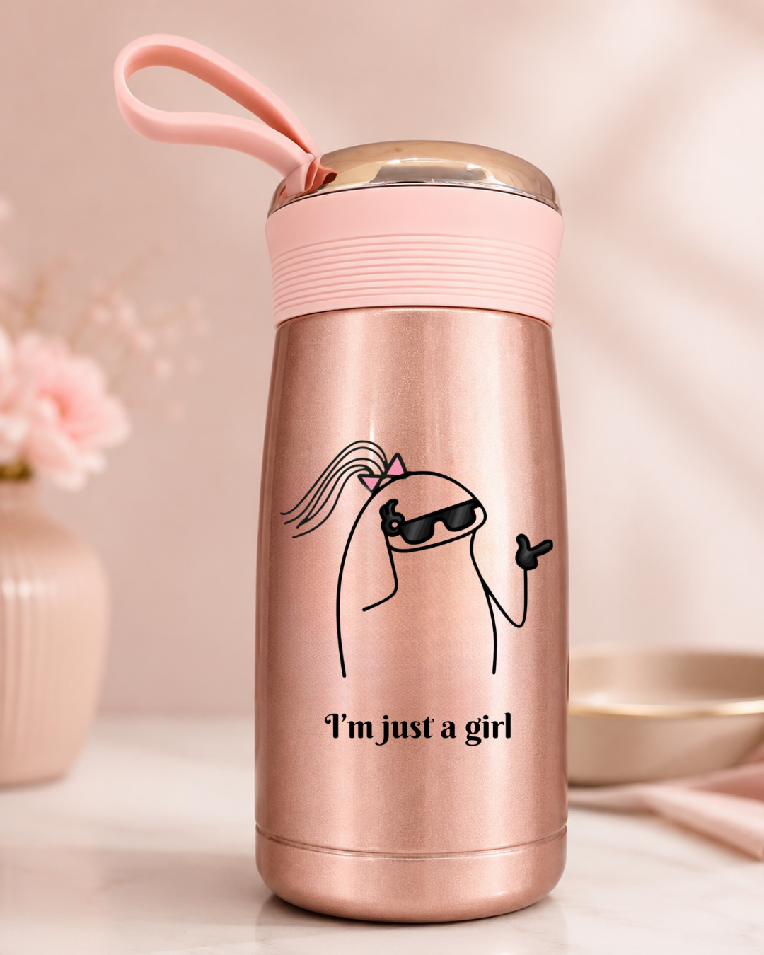 Thermos isotherme rose Im just a girl