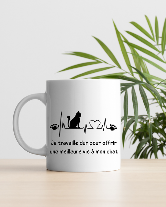 mug Je travaille dur