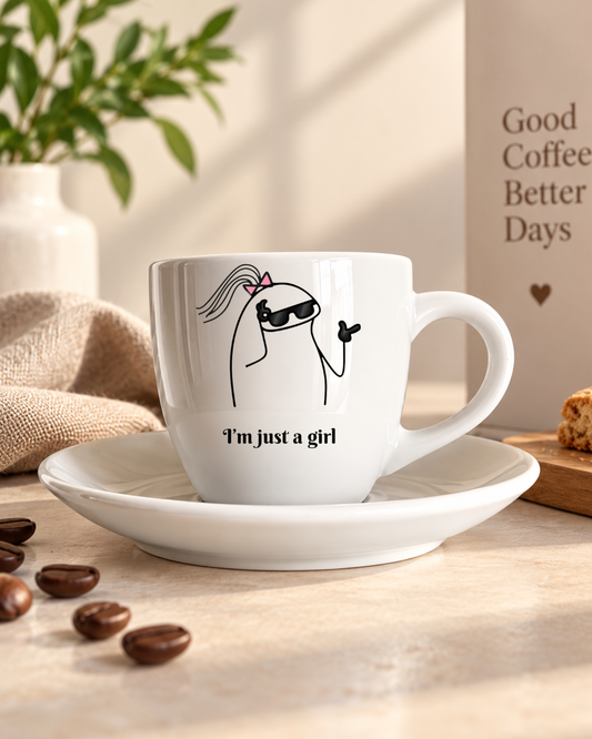 Tasse espresso Im just a girl