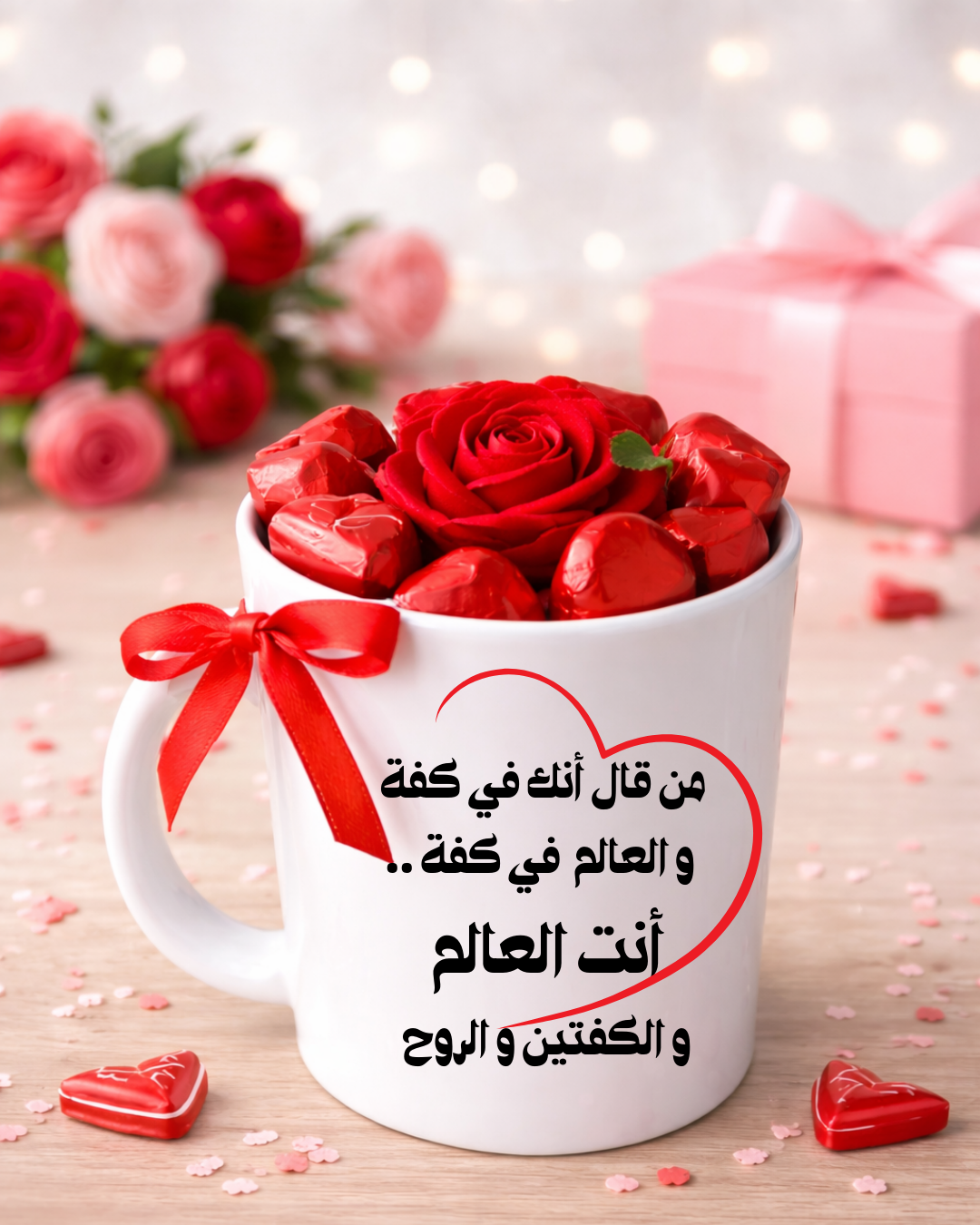 كوب  بالشوكولاتة كفة
