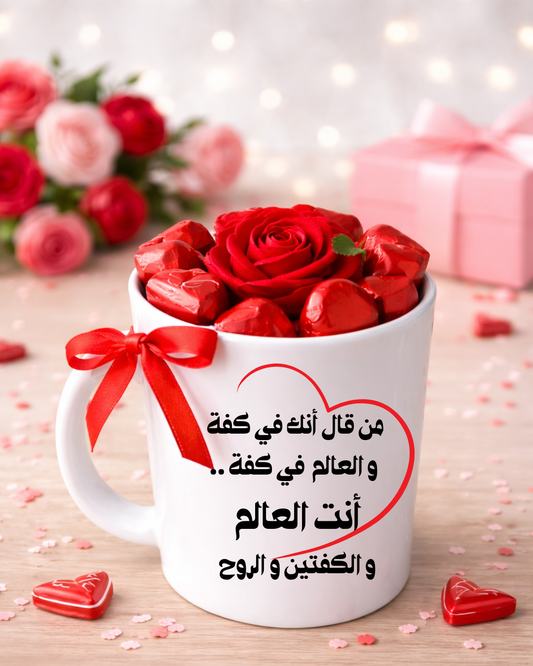 كوب  بالشوكولاتة كفة