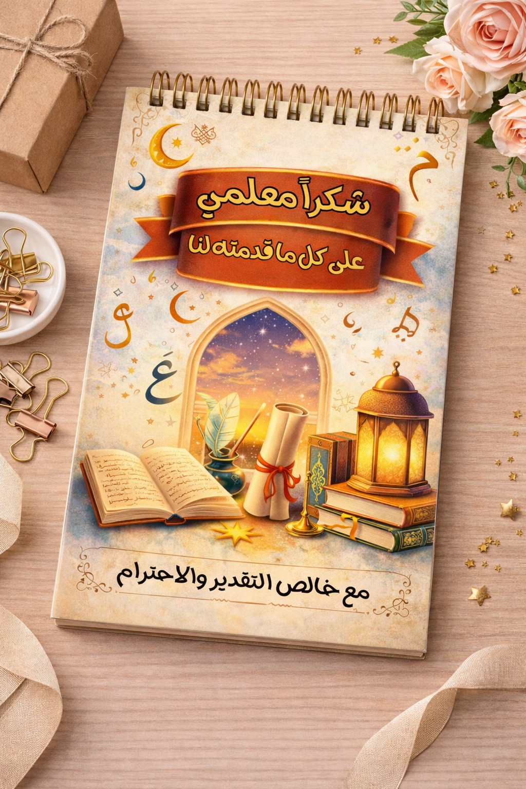 مذكرة شكرا معلمي