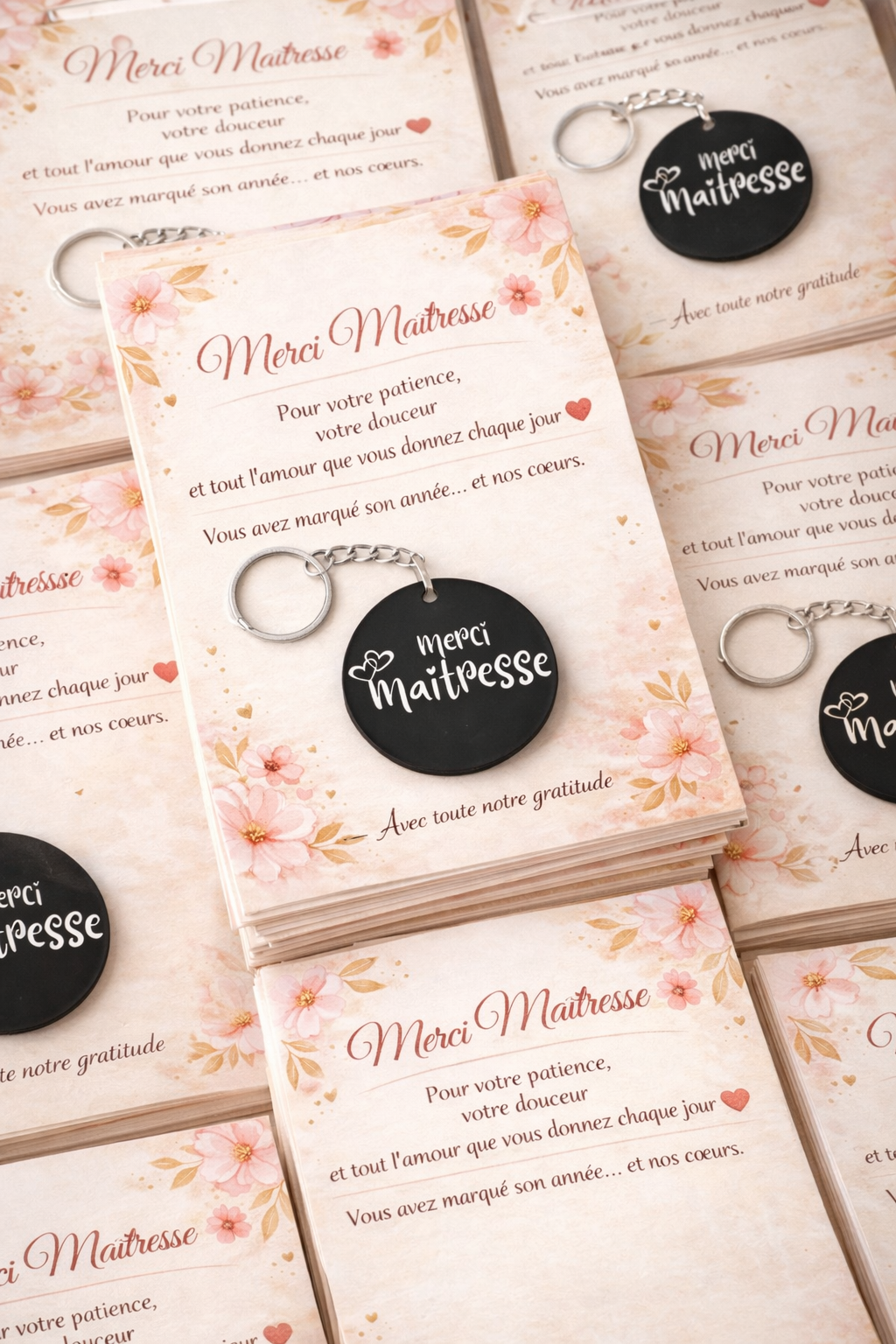 Porte clés merci maitresse