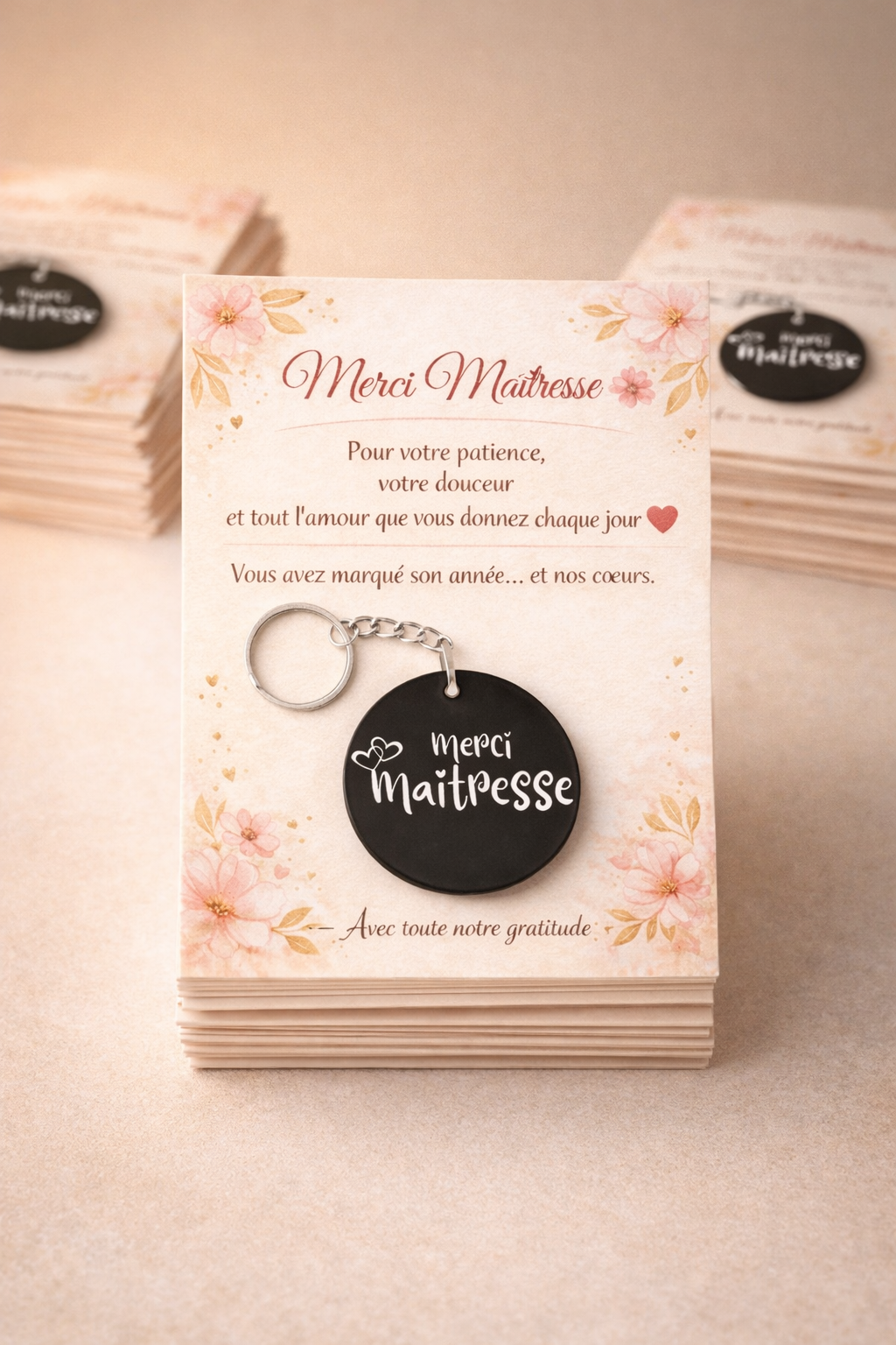 Porte clés merci maitresse
