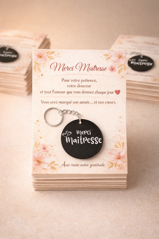 Porte clés merci maitresse