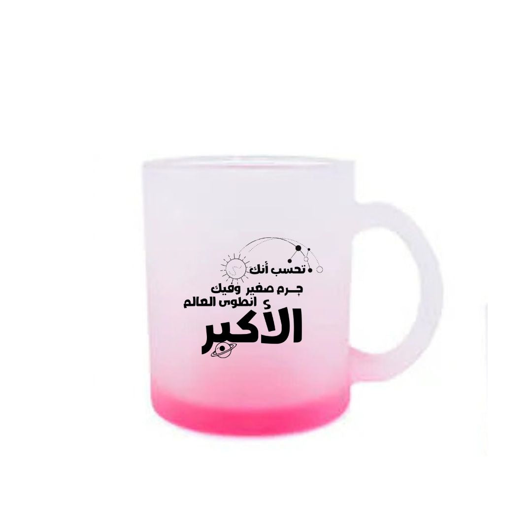 Mug transparent rose - jorm