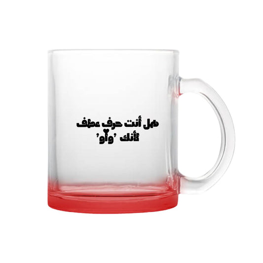 Mug transparent rouge-waw