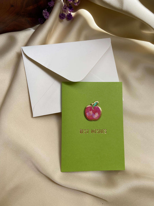 Cadeaux personnalisés : Carte fleurs séchées best wishes 