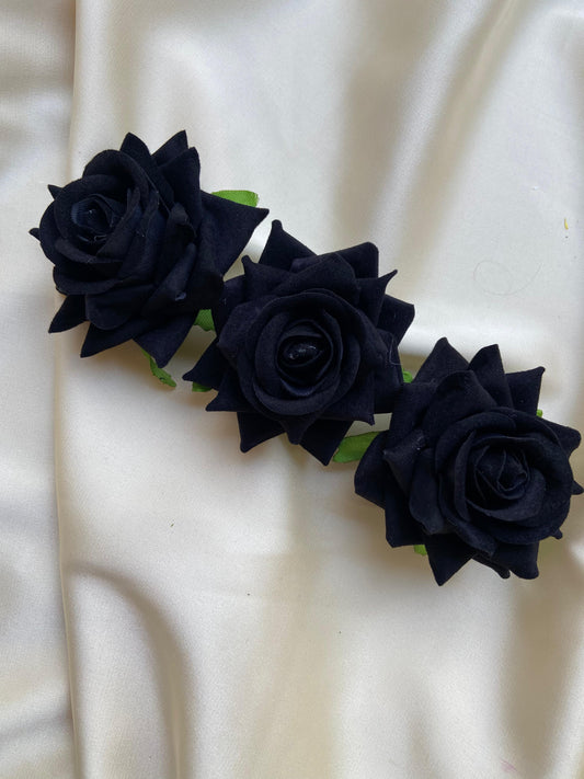 3 Fleurs noir