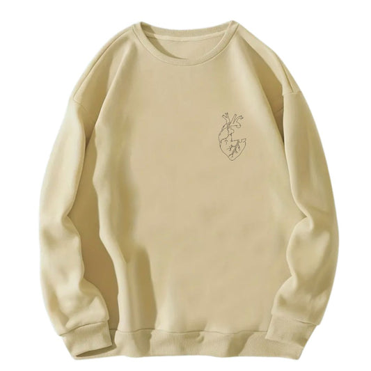 sweatshirt coeur puzzle