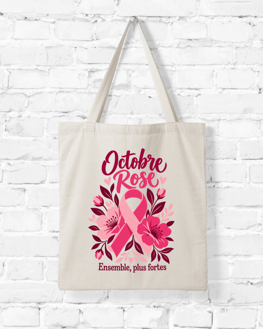 Tote bag Octobre Rose pour entreprise