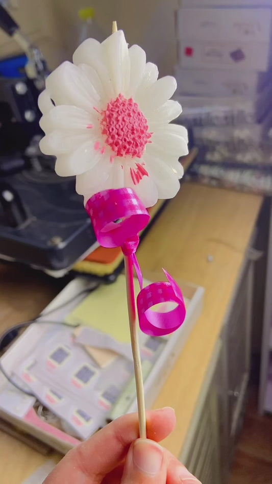 1 bougie fleur