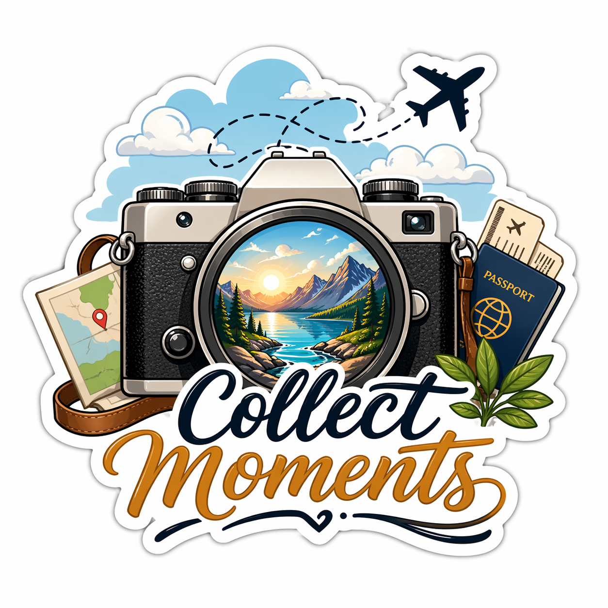 Pack 45 stickers travel